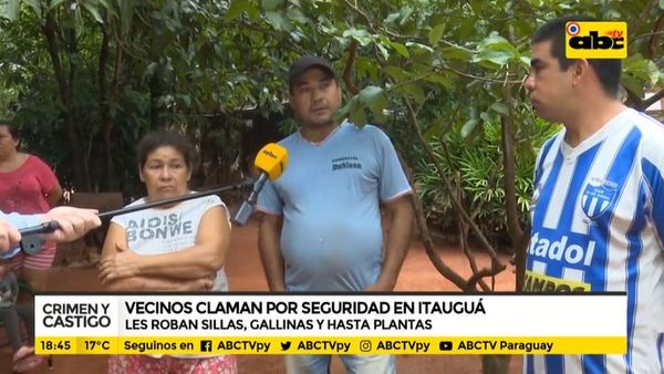 Vecinos claman por seguridad en Itauguá - Crimen y castigo - ABC Color