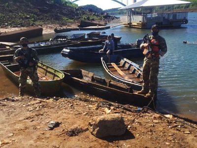 En Triple Frontera incautan más de 50 embarcaciones en el río Paraná