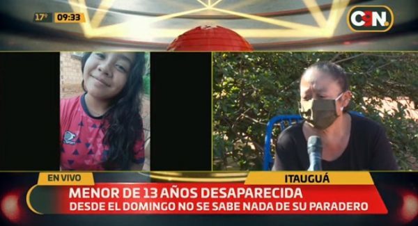 Denuncian desaparición de menor de 13 años en Itauguá