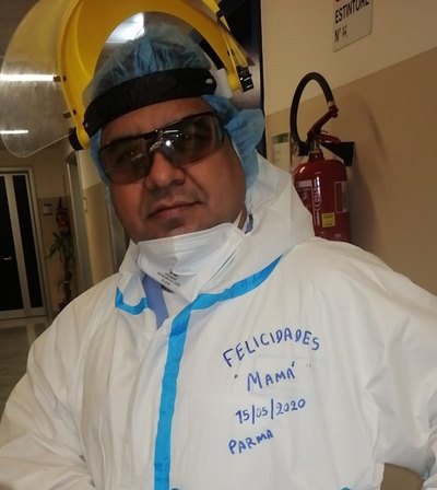 (VIDEO) Enfermero paraguayo saludo a su mamá desde Italia | Crónica