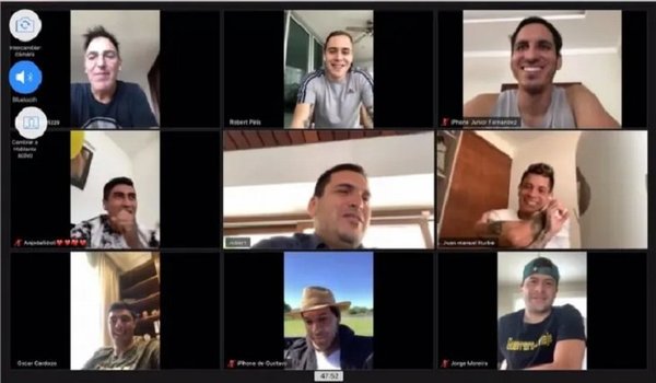 Jugadores de la Selección Paraguaya se reúnen por videoconferencia | Noticias Paraguay