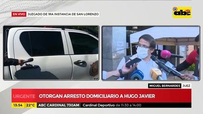 Otorgan arresto domiciliario a Hugo Javier - ABC Noticias - ABC Color