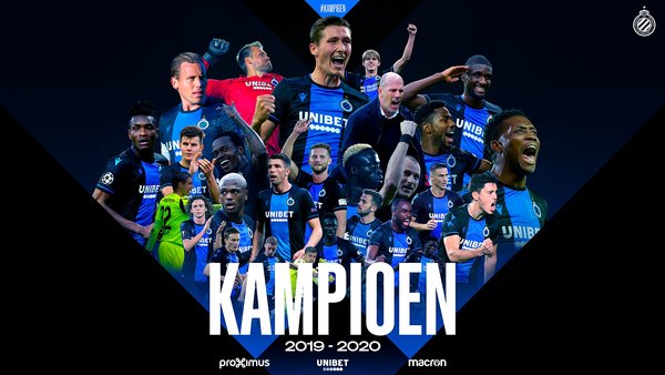 En Bélgica, el Brujas es proclamado campeón de la Liga 2019-2020