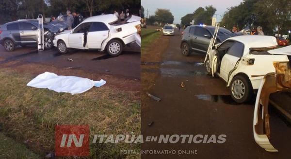 COLISIÓN DE VEHÍCULOS DEJA UN FALLECIDO SOBRE RUTA 6