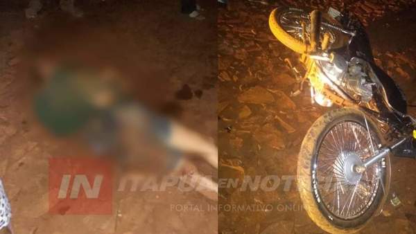 JOVEN MOTOCICLISTA GRAVE TRAS ACCIDENTE EN CARLOS A. LÓPEZ