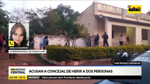 Acusan a concejal de herir a dos personas - ABC Noticias - ABC Color