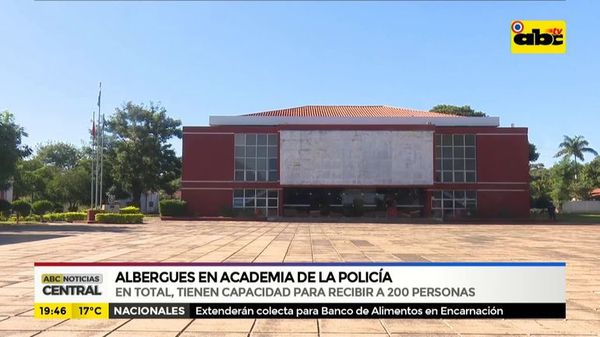 Albergues en academia de la policía - ABC Noticias - ABC Color