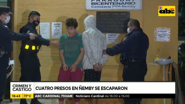 Cuatro presos en Ñemby se escaparon - Crimen y castigo - ABC Color