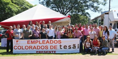 Fuerzas Coloradas de Tesãi Defienden Gestión de Pablino Cáceres.
