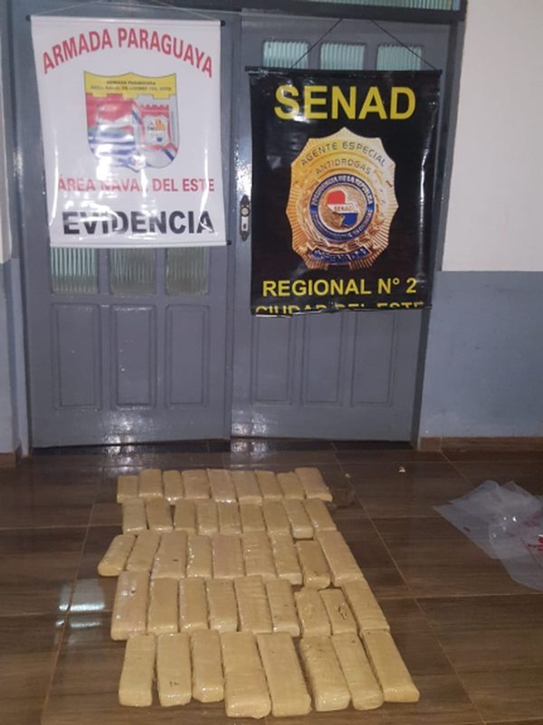 Canoa con marihuana es incautada en Ciudad del Este