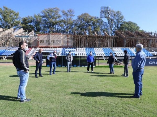 Visitan el estadio de Guaireña con miras a la reanudación del Apertura