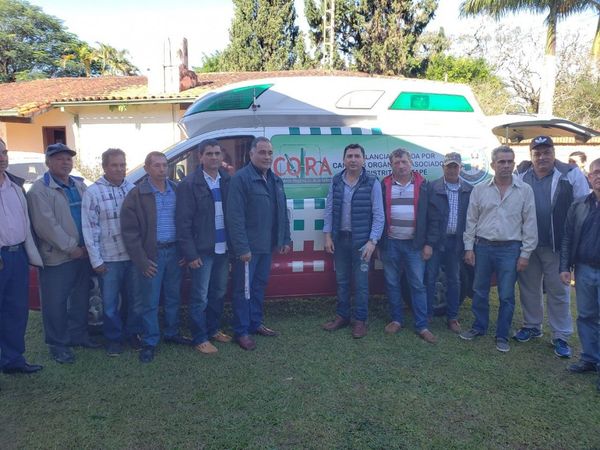 Cañicultores donan una ambulancia a la Municipalidad de Itapé