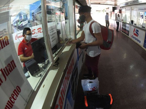 Terminal de Asunción habilita los viajes con exigencias sanitarias
