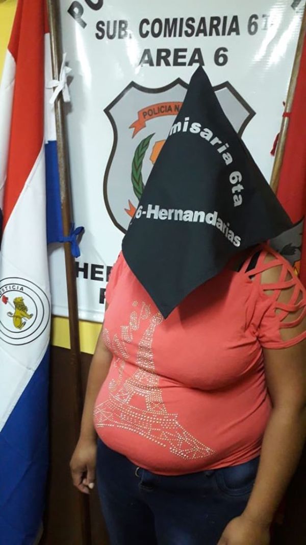 Empleada infiel es detenida por robo de joyas y dinero