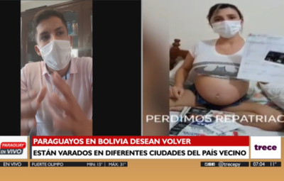 Paraguayos varados en Bolivia piden volver al país