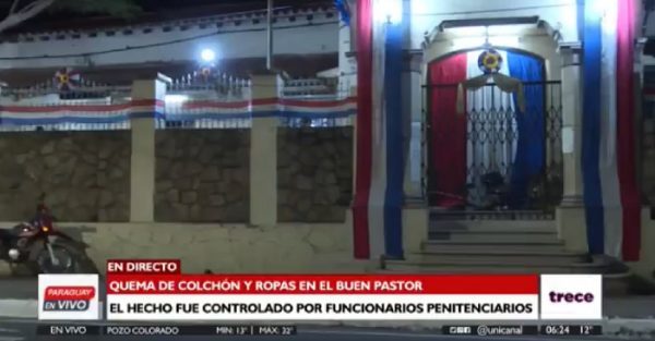 Incendio en el Buen Pastor es controlado por funcionarios del penal