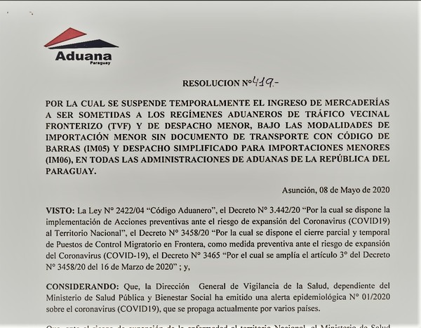 Suspenden “PACOTILLA” utilizada para el CONTRABANDO al “POR MAYOR”