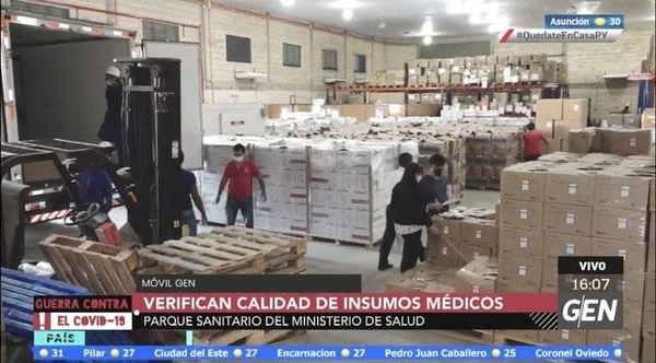 HOY / Verifican calidad de insumos médicos en el Parque Sanitario del Ministerio de Salud