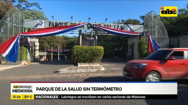 Parque de la Salud sin termómetro - ABC Noticias - ABC Color