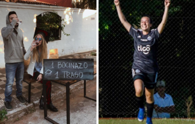 Jugadora del Club Olimpia se hace viral por su peculiar festejo luego de graduarse