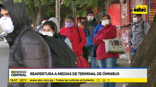 Reapertura a medias de Terminal de Ómnibus - ABC Noticias - ABC Color