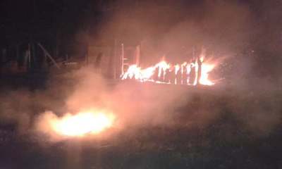 INCENDIO DEVORÓ UNA CASA A TERMINAR EN CARLOS ANTONIO LÓPEZ 