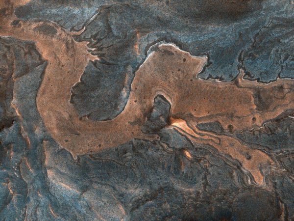 Formaciones marcianas similares al paso de lava son de barro, aseguran