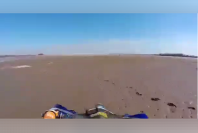 Increíble viaje en moto comprueba el preocupante estado del río Paraná - Megacadena — Últimas Noticias de Paraguay