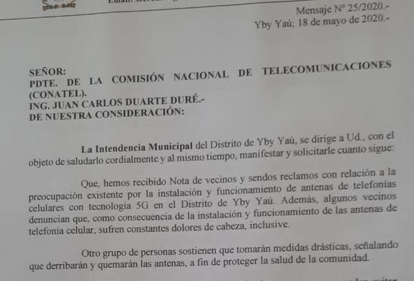 Amenazan con quemar antena de telefonía e intendente pide mediación de CONATEL | Radio Regional 660 AM