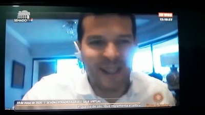 El desopilante momento que protagonizó el senador Godoy con sus hijos en plena sesión virtual - Megacadena — Últimas Noticias de Paraguay