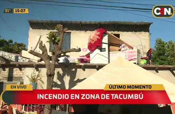 Incendio de vivienda en el Barrio Tacumbú - C9N