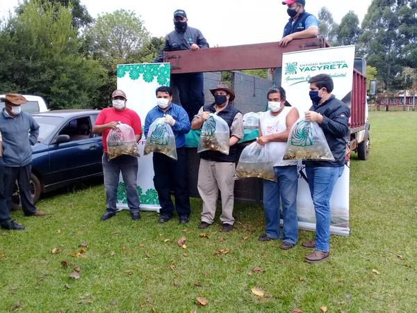 ENTREGAN ALEVINES A PRODUCTORES DE JESÚS Y TRINIDAD.