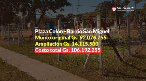 Otra tragada. ¡Cobraron por una columna más de 20 millones de guaraníes! » San Lorenzo PY