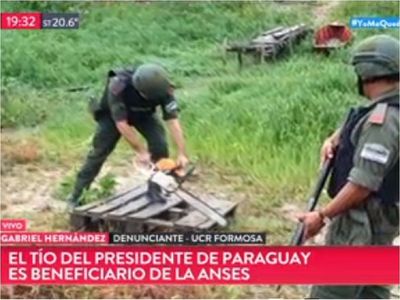 Canal argentino dice que tío de Mario Abdo cobra irregularmente jubilación en Clorinda