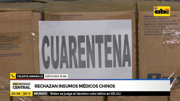 Rechazan insumos médicos Chinos - ABC Noticias - ABC Color