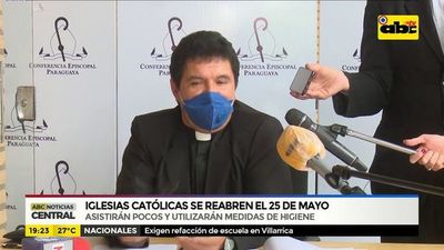 Iglesias católicas reabren el 25 de mayo - ABC Noticias - ABC Color