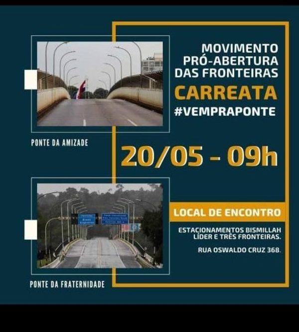 BRASILEÑOS QUIEREN FORZAR APERTURA DE FRONTERAS