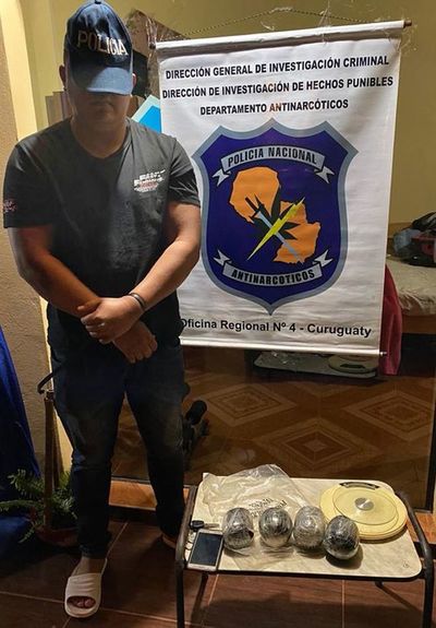 Presunto narco cae con  986 gramos  de hachís - Judiciales y Policiales - ABC Color