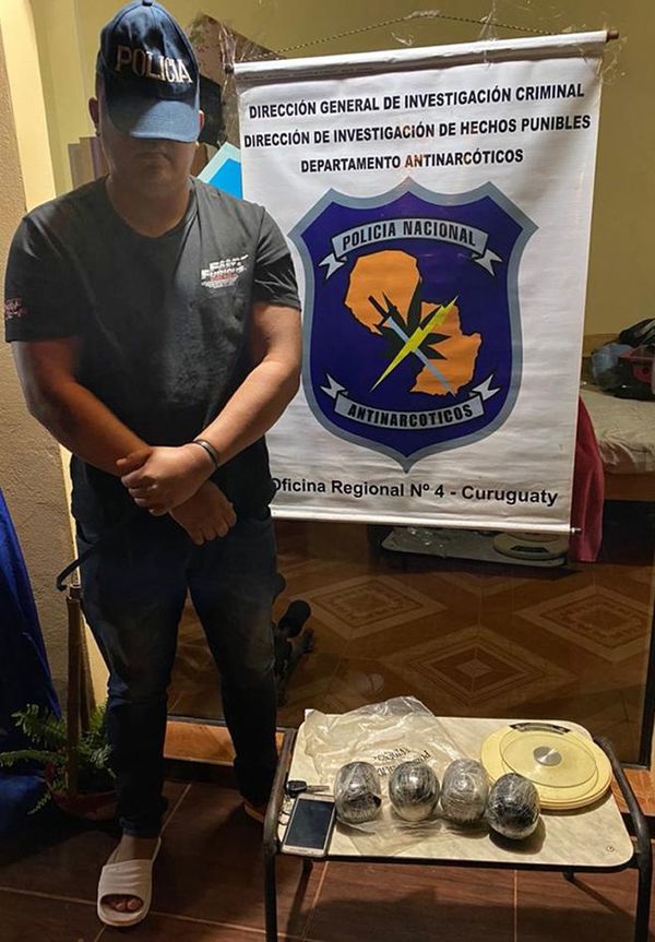 Presunto narco cae con 986 gramos de hachís - Judiciales y Policiales - ABC Color
