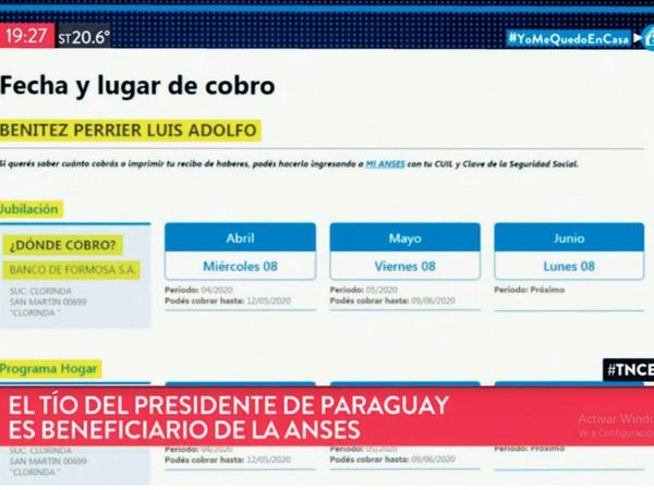 Tío de Marito cobra ayuda en Argentina