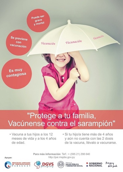 Salud insta a vacunar a niños contra el sarampión tras rebrote en países vecinos