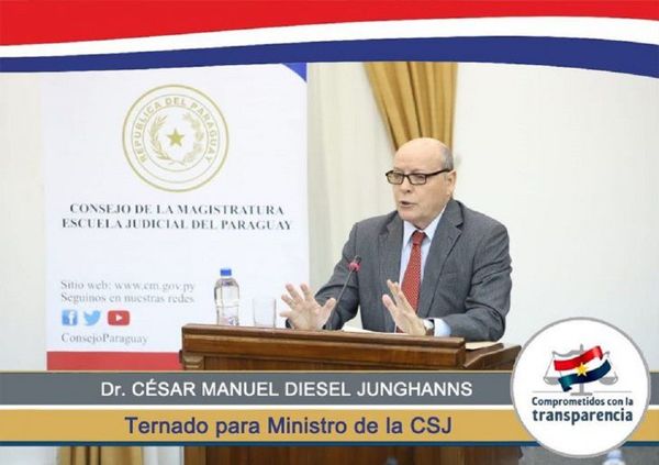 Ejecutivo da acuerdo constitucional para que César Diesel sea el nuevo ministro de la Corte Suprema