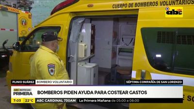 Bomberos piden ayuda para costear gastos - ABC Noticias - ABC Color