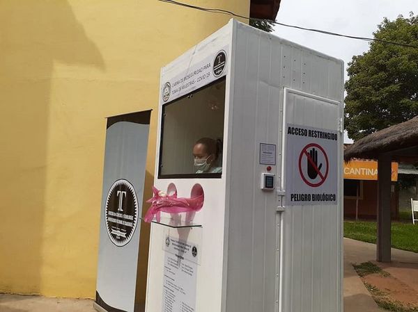 COVID-19: Donan cabina para toma de muestras en Coronel Oviedo