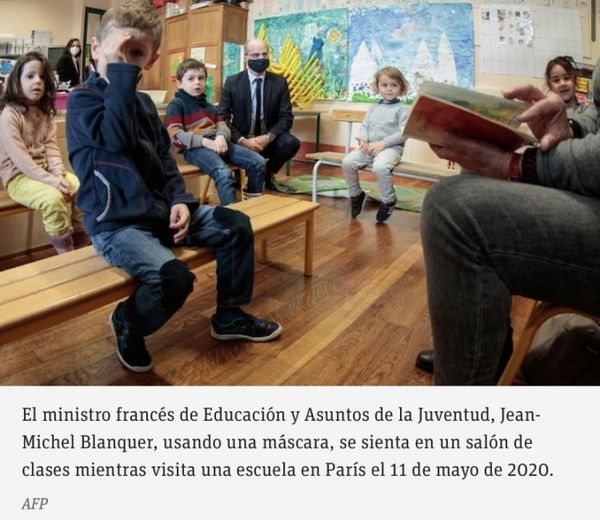 Regreso a las aulas de manera progresiva en Europa