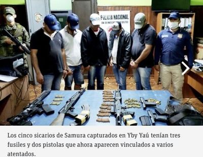 Pericia involucra a los cinco sicarios de Samura en otros cinco atentados