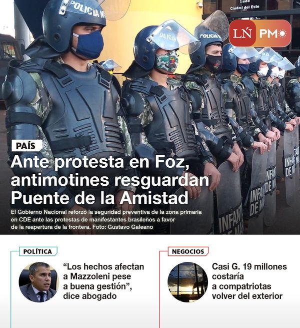 LN PM: Las noticias más importantes de la siesta