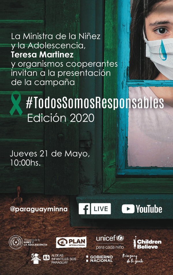 Niñez y Adolescencia presenta online campaña "Todos Somos Responsables" - .::RADIO NACIONAL::.