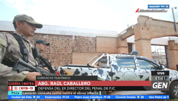HOY / Abogado Raúl Caballero, defensor legal del exdirector de la cárcel de PJC, Cristhian González
