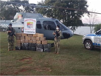 Armada Paraguaya incautó 600 kilos de marihuana en el Lago Itaipú
